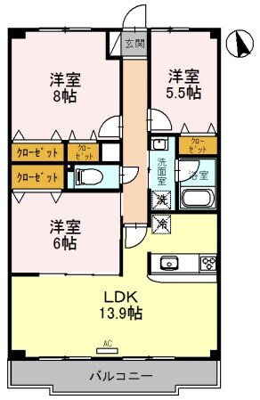 グランドールの物件間取画像